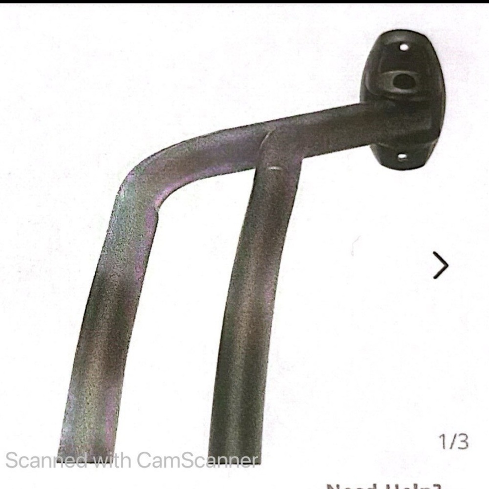 Double curved shower curtain rod